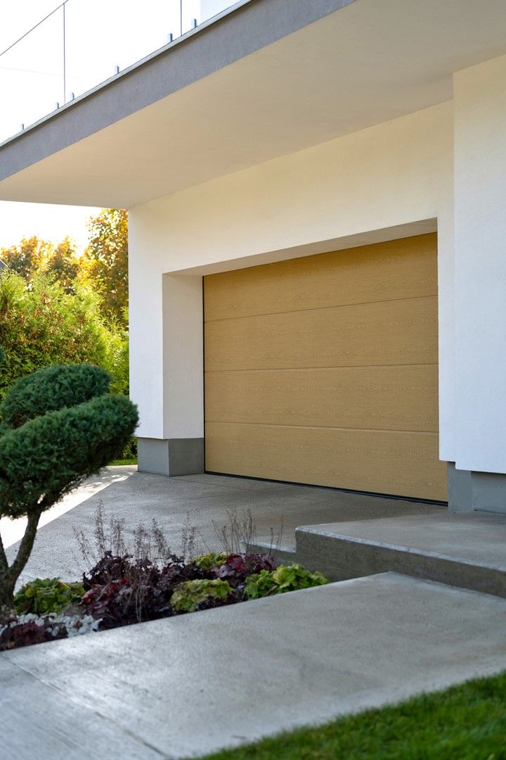 UniTherm garage door; Natural Oak colour