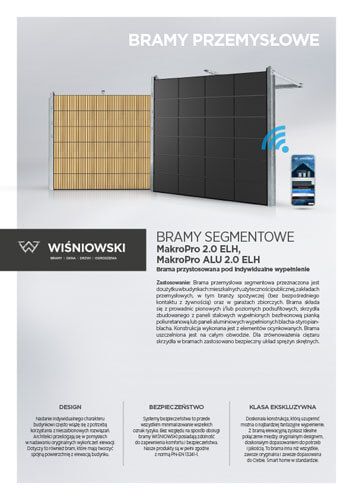 Bramy Segmentowe MakroPro 2.0 ELH, MakroPro ALU 2.0 ELH