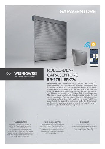 Rollladen-garagentore BR-77E | BR-77s
