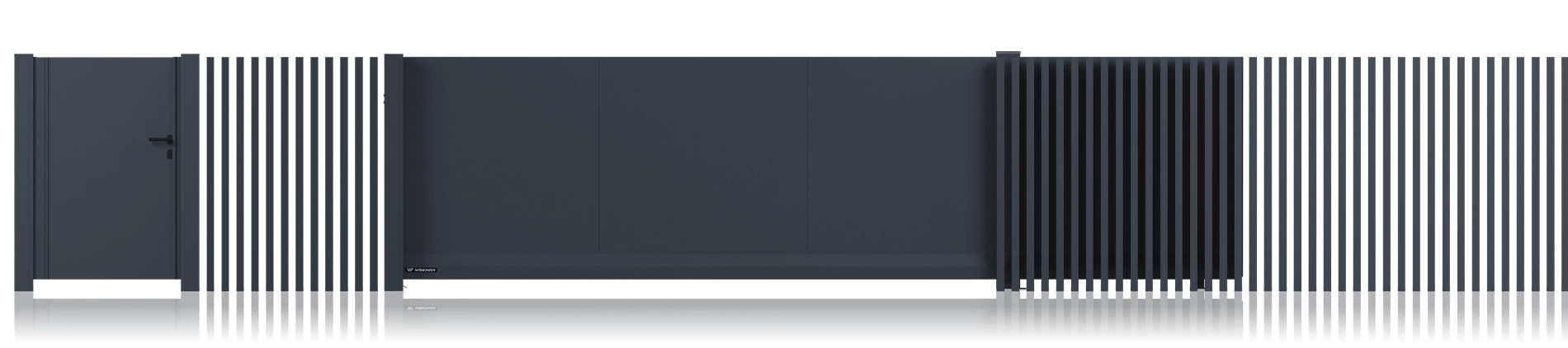 Segmente INFINITY AW.AL.141 / Pforte und Schiebetor HOME INCLUSIVE AW.AL.203 
