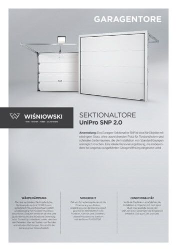Sektionaltore UniPro SNP 2.0