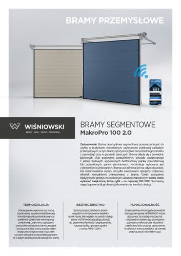 Bramy segmentowe MakroPro 100 2.0