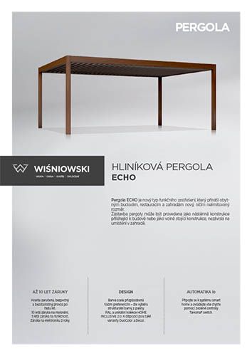Hliníková pergola ECHO