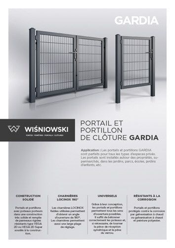 Portail et portillon de clôture GARDIA