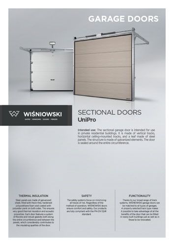 Sectional doors UniPro