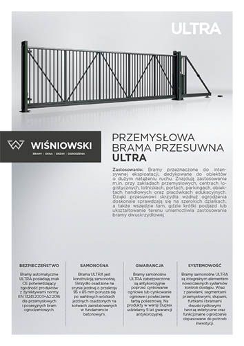 Przemysłowa brama przesuwna ULTRA