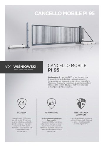 Cancello mobile PI 95