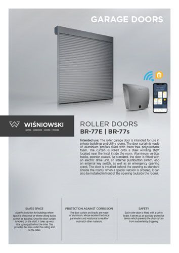Roller doors BR-77E | BR-77s