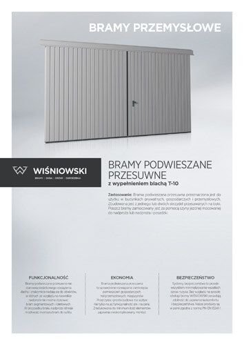 Bramy podwieszane przesuwne
