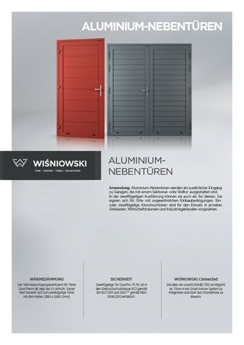 Aluminium-Nebentüren