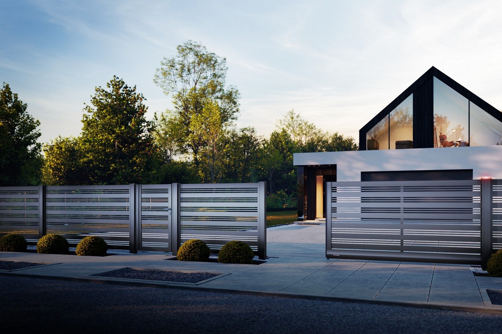 Moderne Tore und Zäune im Eco-Stil – Design, das den Planeten schützt