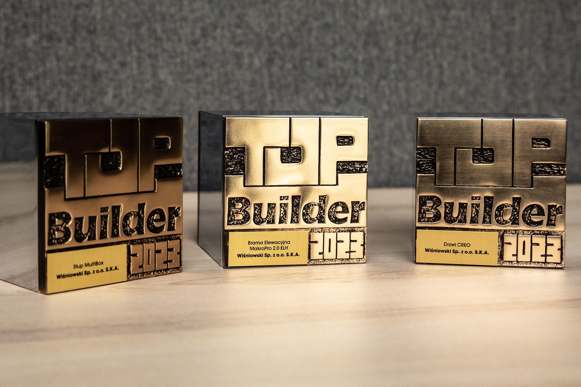 Produkty WIŚNIOWSKI wyróżnione statuetkami Top Builder 2023 