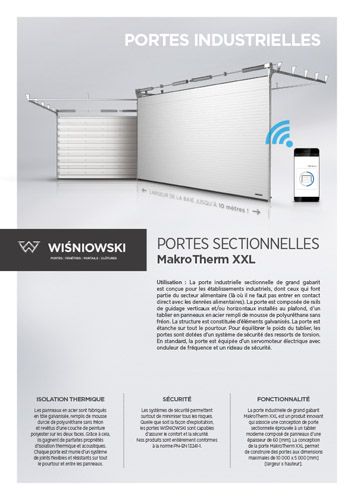 Portes sectionnelles MakroTherm XXL