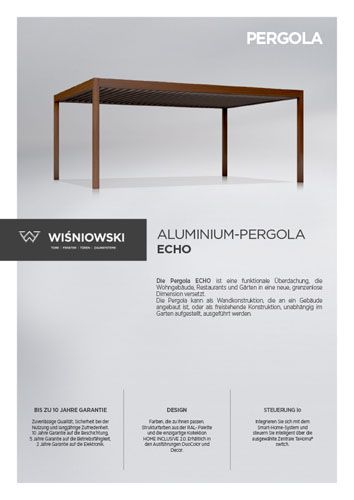Aluminium-Pergola ECHO
