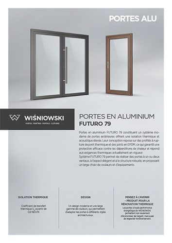 Portes en aluminium FUTURO 79