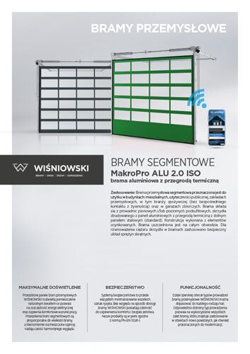 Bramy segmentowe MakroPro ALU 2.0 ISO