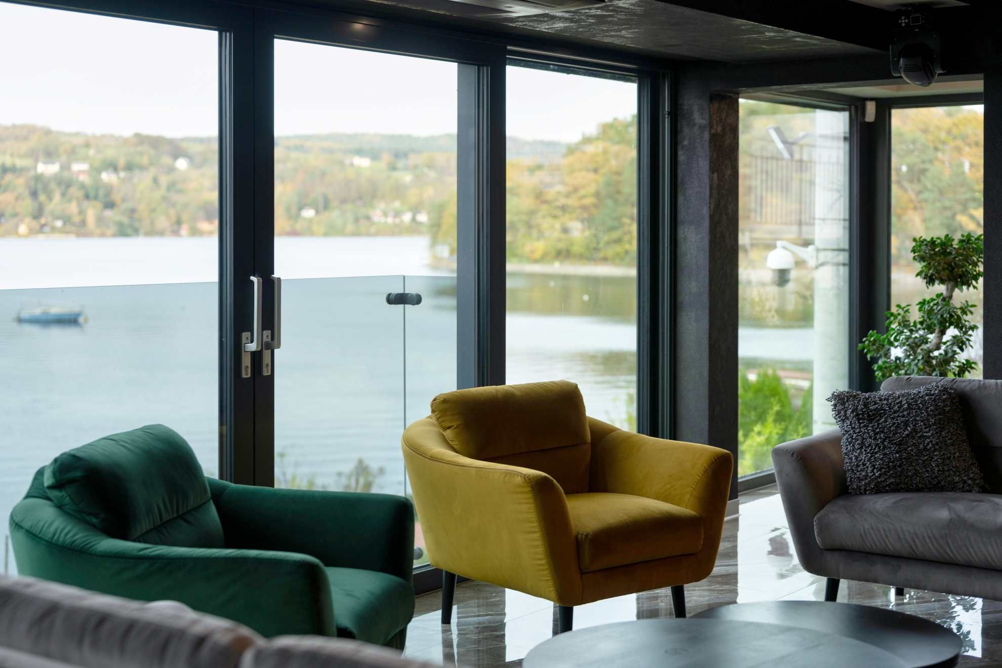 Okno tarasowe z widokiem