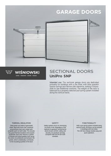 Sectional doors UniPro SNP